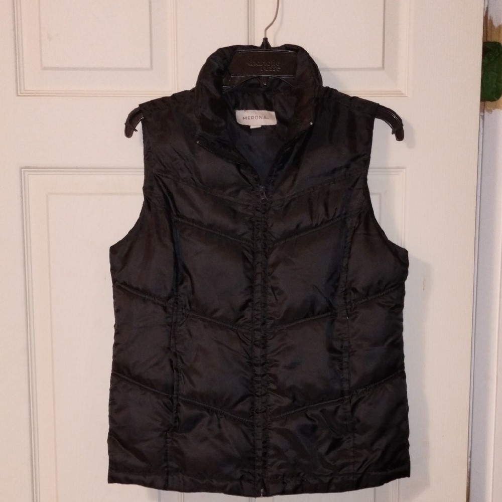 Merona Black Quilted Outerwear
